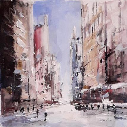 Gemälde ny au matin von Poumelin Richard | Gemälde Figurativ Acryl, Öl Landschaften, Pop-Ikonen