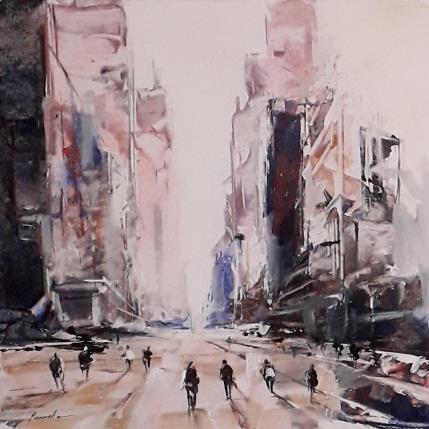 Gemälde ville rose von Poumelin Richard | Gemälde Figurativ Acryl, Öl Landschaften