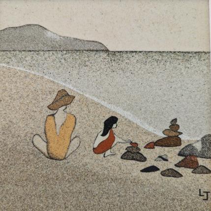 Painting Jeu de plage by Jovys Laurence  | Painting Subject matter Sand Landscapes, Pop icons