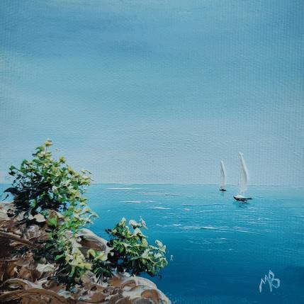 Painting Souvenir d'été by Blandin Magali | Painting Figurative Oil Landscapes