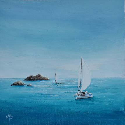 Peinture Avec mon cata par Blandin Magali | Tableau Figuratif Huile Paysages