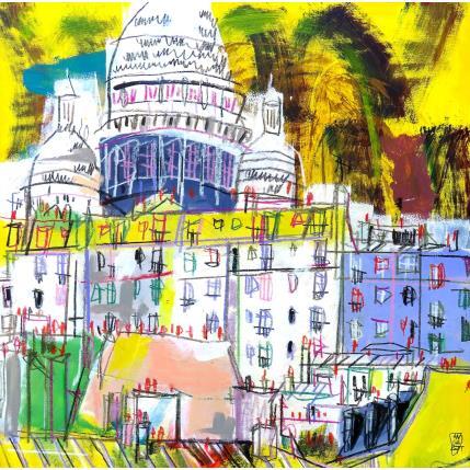 Peinture Les judas du quartier par Anicet Olivier | Tableau Figuratif Acrylique, Pastel Architecture, Urbain