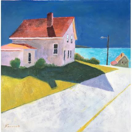 Peinture Un lieu tranquille par Foucras François | Tableau Figuratif Acrylique, Huile Marine, Nature