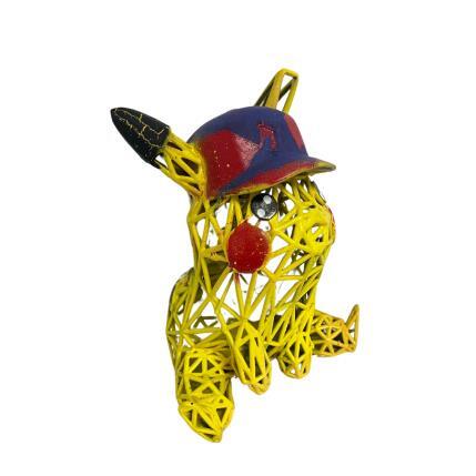 Sculpture CLASSIC PIKACHU CAP par Mikhel Julien | Sculpture Pop-art Graffiti, Résine