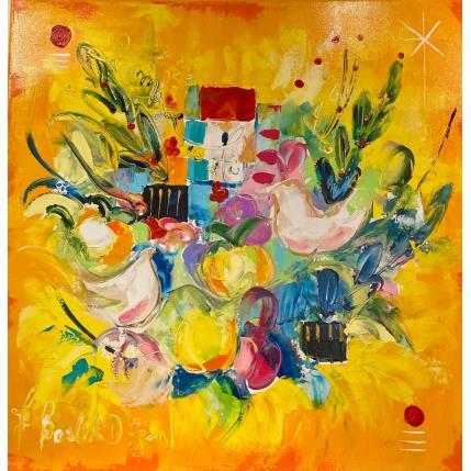 Peinture Esprit primesautier par Bastide d´Izard Armelle | Tableau Abstrait Acrylique Nature