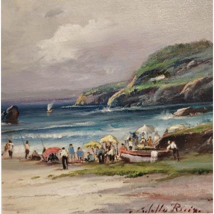 Painting Tarde de playa by Cabello Ruiz Jose | Painting Impressionism Oil Life style, Pop icons