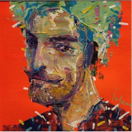 Peinture La moustache de monsieur par Yavru Irfan | Tableau Figuratif Huile