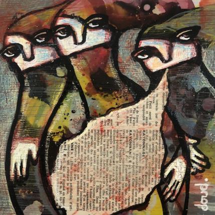 Peinture C'est meilleur à Troyes par Doudoudidon | Tableau Art Singulier Acrylique Scènes de vie