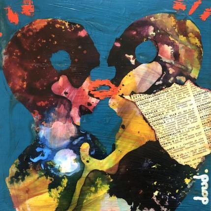 Peinture Bizoï par Doudoudidon | Tableau Art Singulier Acrylique Nu, Scènes de vie