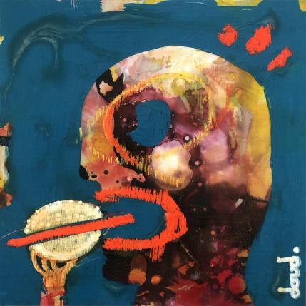 Peinture Burger Queen par Doudoudidon | Tableau Art Singulier Acrylique Scènes de vie