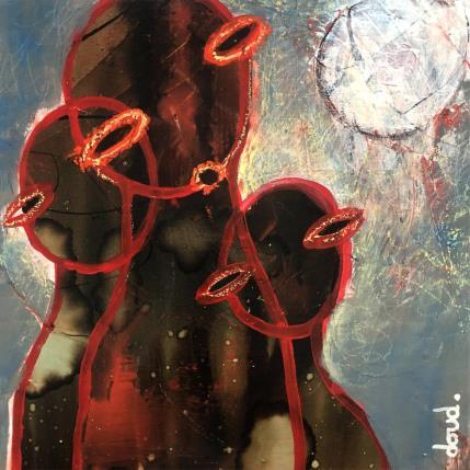 Peinture Tribu Trobu par Doudoudidon | Tableau Art Singulier Acrylique Nu, Portraits, Scènes de vie