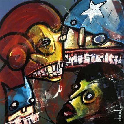 Peinture Un pour tous, tous pourris par Doudoudidon | Tableau Art Singulier Acrylique Icones Pop