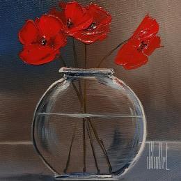 Painting Quelques fleurs by Guillet Jerome | Painting Figurative Oil Pop icons, Still-life