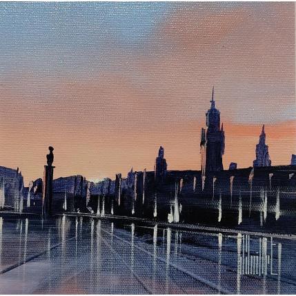 Peinture Premières lueurs par Guillet Jerome | Tableau Figuratif Huile Urbain