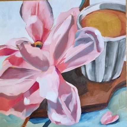 Peinture café latte par Ulrich Julia | Tableau Figuratif Bois, Huile