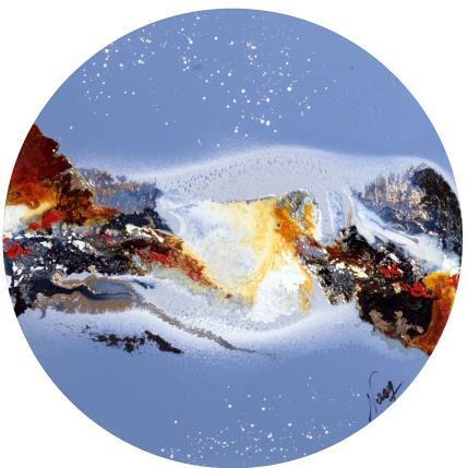 Peinture C2822 par Naen | Tableau Abstrait Acrylique, Encre Nature, Paysages