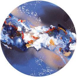 Painting C2605 by Naen | Painting Abstract Acrylic, Ink Marine, Nature