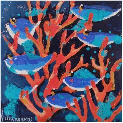 Peinture Familia par Villanueva Puigdelliura Natalia | Tableau Figuratif