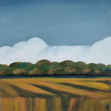 Peinture WIND OVER THE FIELD par Herz Svenja | Tableau Figuratif Acrylique Paysages