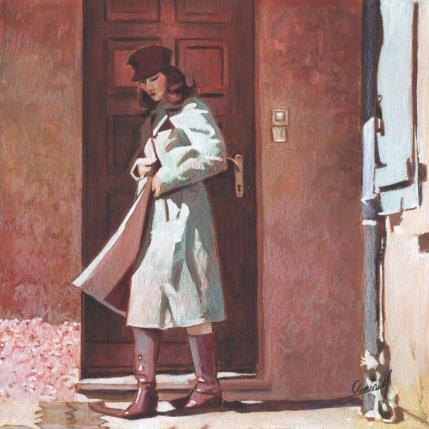 Peinture A l'heure par Gemini. H  | Tableau Réalisme Acrylique, Huile Nature, Paysages, Scènes de vie