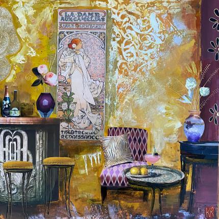 Peinture Renaissance  par Romanelli Karine | Tableau Figuratif Acrylique, Collage, Papier, Pastel, Posca Scènes de vie