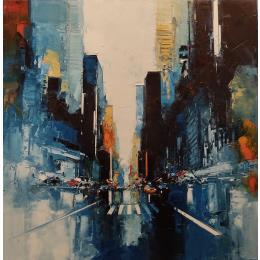 Pintura Chealsy por Castan Daniel | Pintura Figurative Oil Urban