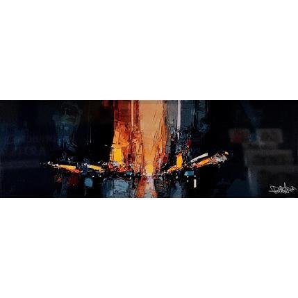 Peinture Crépuscule par Castan Daniel | Tableau Figuratif Huile, Plexiglas Paysages, Urbain