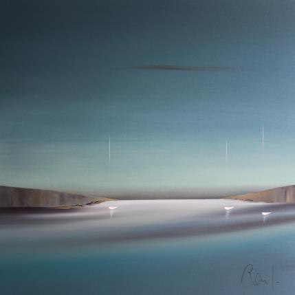 Gemälde Emotions marines 66 von Roussel Marie-Ange et Fanny | Gemälde Figurativ Öl Marine, Minimalistisch