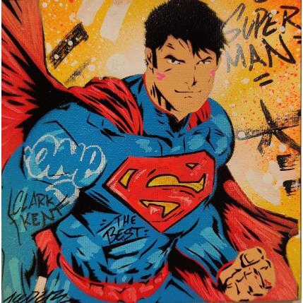 Pintura Superman por Kedarone | Pintura Pop-art Acrylic, Graffiti Pop icons
