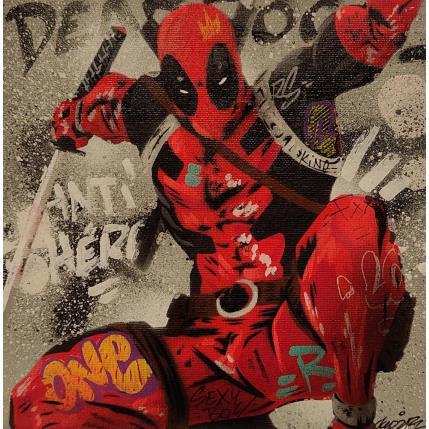 Peinture Deadpool par Kedarone | Tableau Pop-art Acrylique, Graffiti Icones Pop