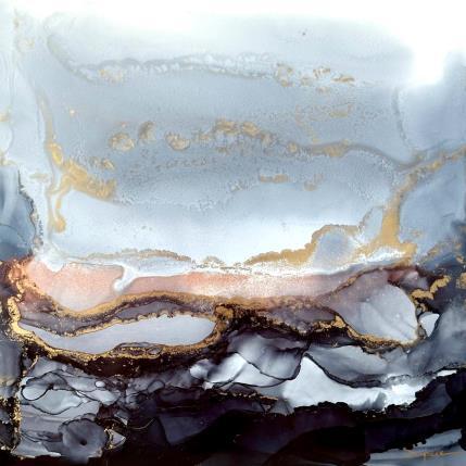 Peinture 2036 Poésie Minérale par Depaire Silvia | Tableau Abstrait Acrylique Minimaliste, Paysages