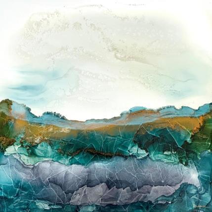 Painting  1868  Poésie Marine  by Depaire Silvia | Painting Abstract Acrylic Landscapes, Minimalist