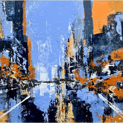 Painting Orange City by Dessein Pierre | Painting Figurative Oil