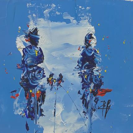 Peinture En famille par Raffin Christian | Tableau Figuratif Huile Scènes de vie