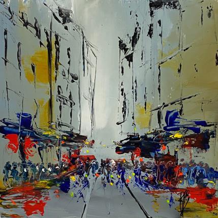 Painting Grande rue by Raffin Christian | Painting Figurative Oil Life style, Pop icons, Urban