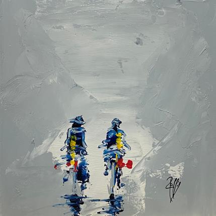 Peinture Tous les Deux par Raffin Christian | Tableau Figuratif Huile Scènes de vie