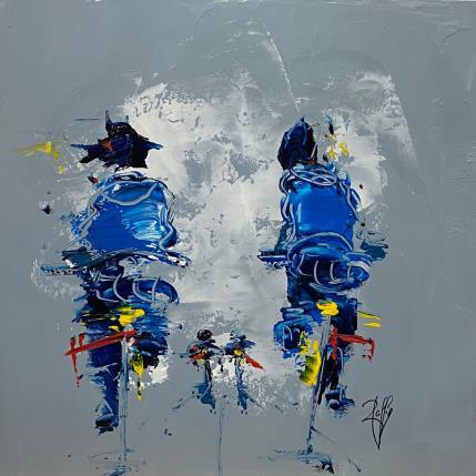 Peinture Au Parc par Raffin Christian | Tableau Figuratif Huile Scènes de vie