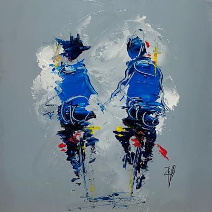 Peinture Petit Bonheur par Raffin Christian | Tableau Figuratif Huile Scènes de vie