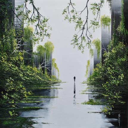 Peinture Embellie végétale par Galloro Maurizio | Tableau Figuratif Huile Urbain