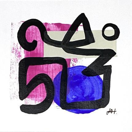 Peinture Zig-Zag par Elliot Clara | Tableau Abstrait Acrylique, Encre