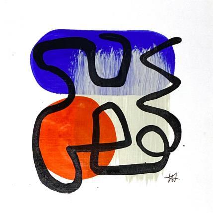 Peinture Balance par Elliot Clara | Tableau Abstrait Acrylique, Encre