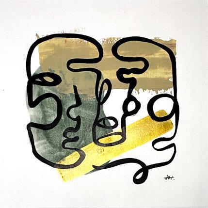 Peinture Statues par Elliot Clara | Tableau Figuratif Acrylique, Encre Portraits