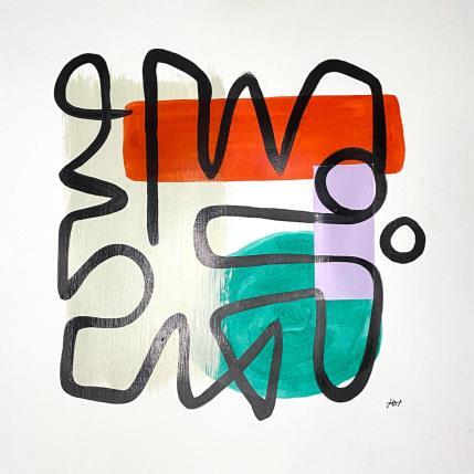 Peinture Whistle par Elliot Clara | Tableau Abstrait Acrylique, Encre