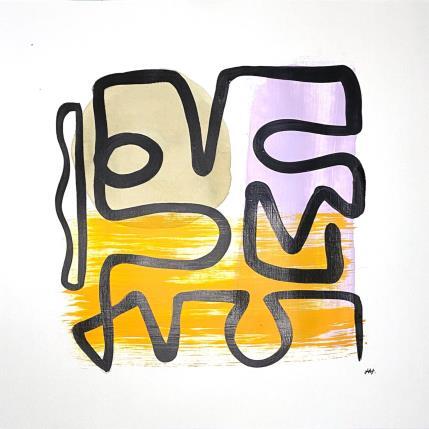 Peinture Totem par Elliot Clara | Tableau Abstrait Acrylique, Encre