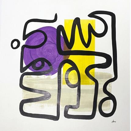 Peinture Tribute par Elliot Clara | Tableau Abstrait Acrylique, Encre