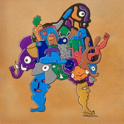 Peinture Bolivar par Oocalme | Tableau Art Singulier Acrylique, Posca Animaux