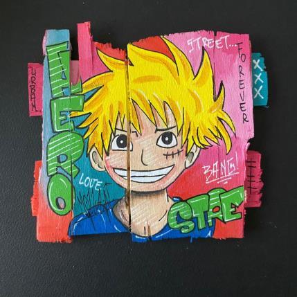 Peinture MANGA  par Molla Nathalie  | Tableau Pop-art Acrylique, Bois, Posca Icones Pop