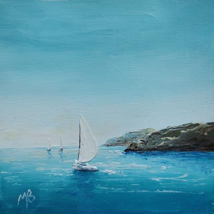 Peinture Retour au port par Blandin Magali | Tableau Figuratif Huile Paysages