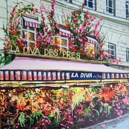 Peinture La Diva des Pres par Rasa | Tableau Figuratif Acrylique Urbain