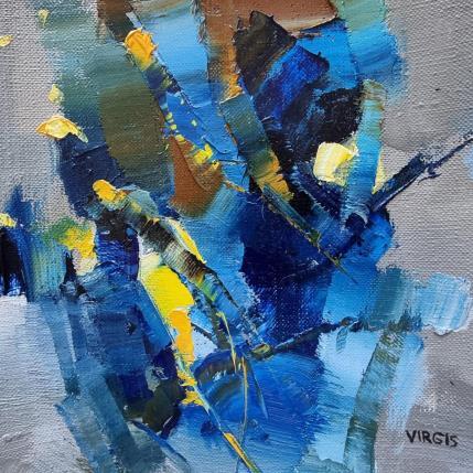 Peinture By the waters par Virgis | Tableau Abstrait Huile Minimaliste